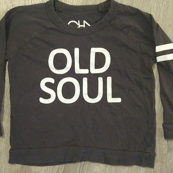 Chasor size 4 boys long sleeved graphic tee shirt fall winter stripes old soul - Picture 2 of 8